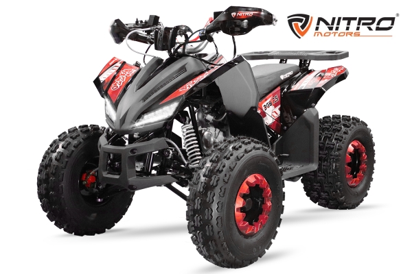 NITRO MOTORS 125cc midi Kinder Quad Rizzo RS8-3G Platin